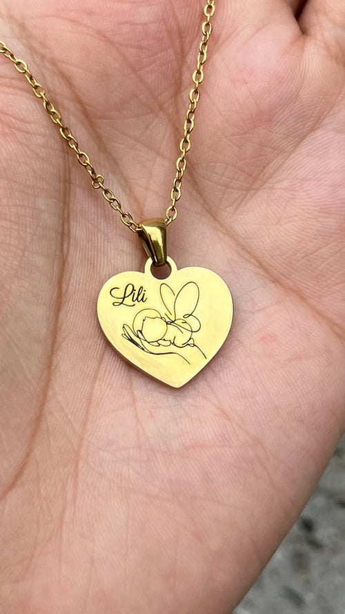 Collar Baby Ángel - Personalizado con dibujo en acero